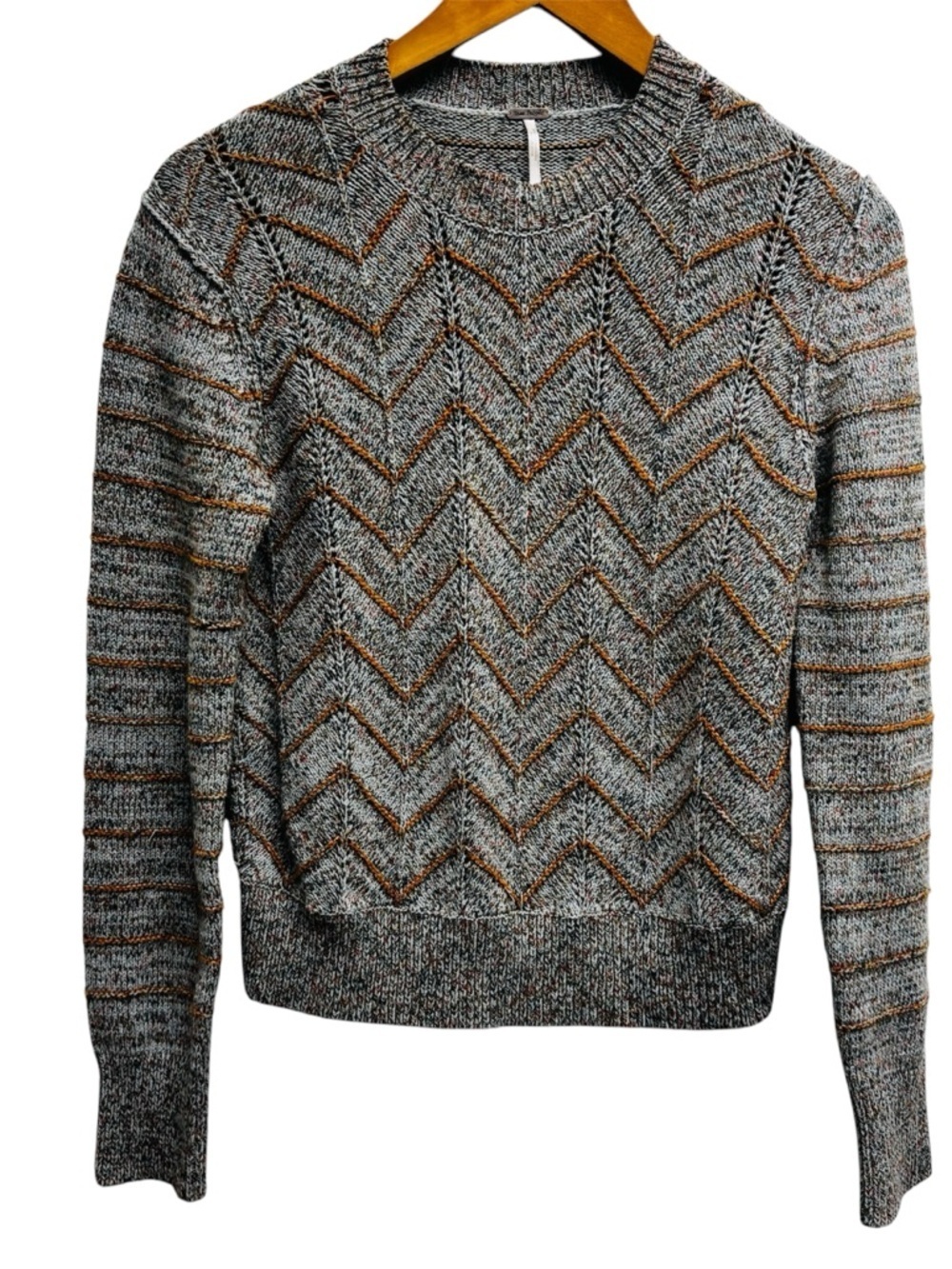 Free People Zig Zag Pullover Sweater - Picture 2 of 12